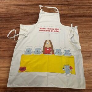 Cathy‎ Guisewite Vintage Apron 1982 Funny Diet Cartoon Novelty Kitchen Humor